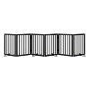 Algherohein Dog Gate for Inside,Bamboo Freestanding Pet Gate for Doorways