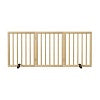 Algherohein Dog Gate for Inside,Bamboo Freestanding Pet Gate for Doorways