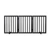 Algherohein Dog Gate for Inside,Bamboo Freestanding Pet Gate for Doorways