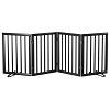Algherohein Dog Gate for Inside,Bamboo Freestanding Pet Gate for Doorways