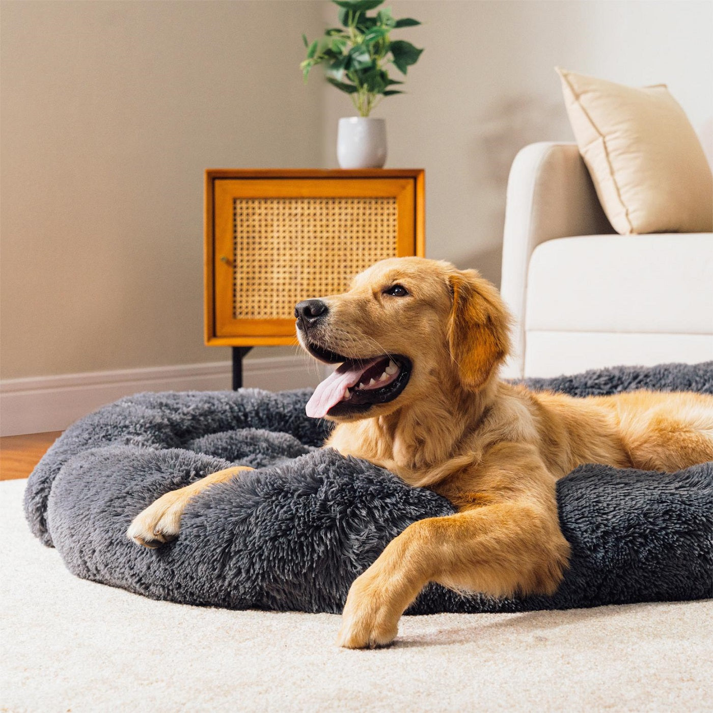 Algherohein Dog Beds for Large Medium Small Size,Washable Dog Crate Mat Pet Bed