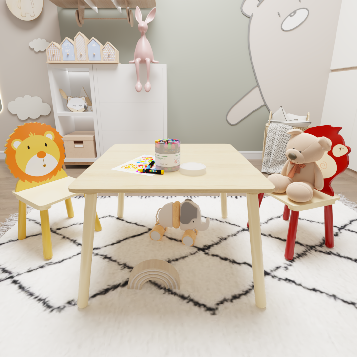 Smuxee Kids Table and Chair Set for Boys & Girls, Children Furniture