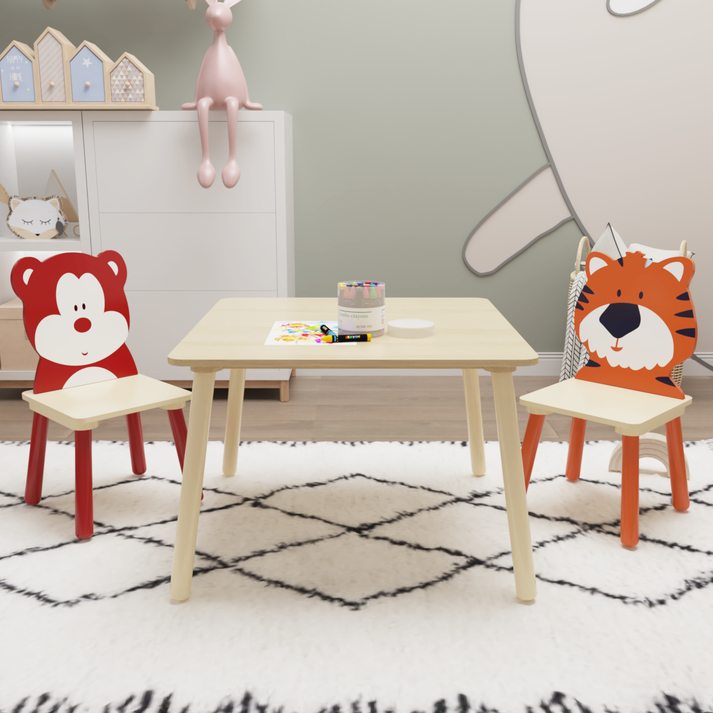 Smuxee Kids Table and Chair Set for Boys & Girls, Children Furniture