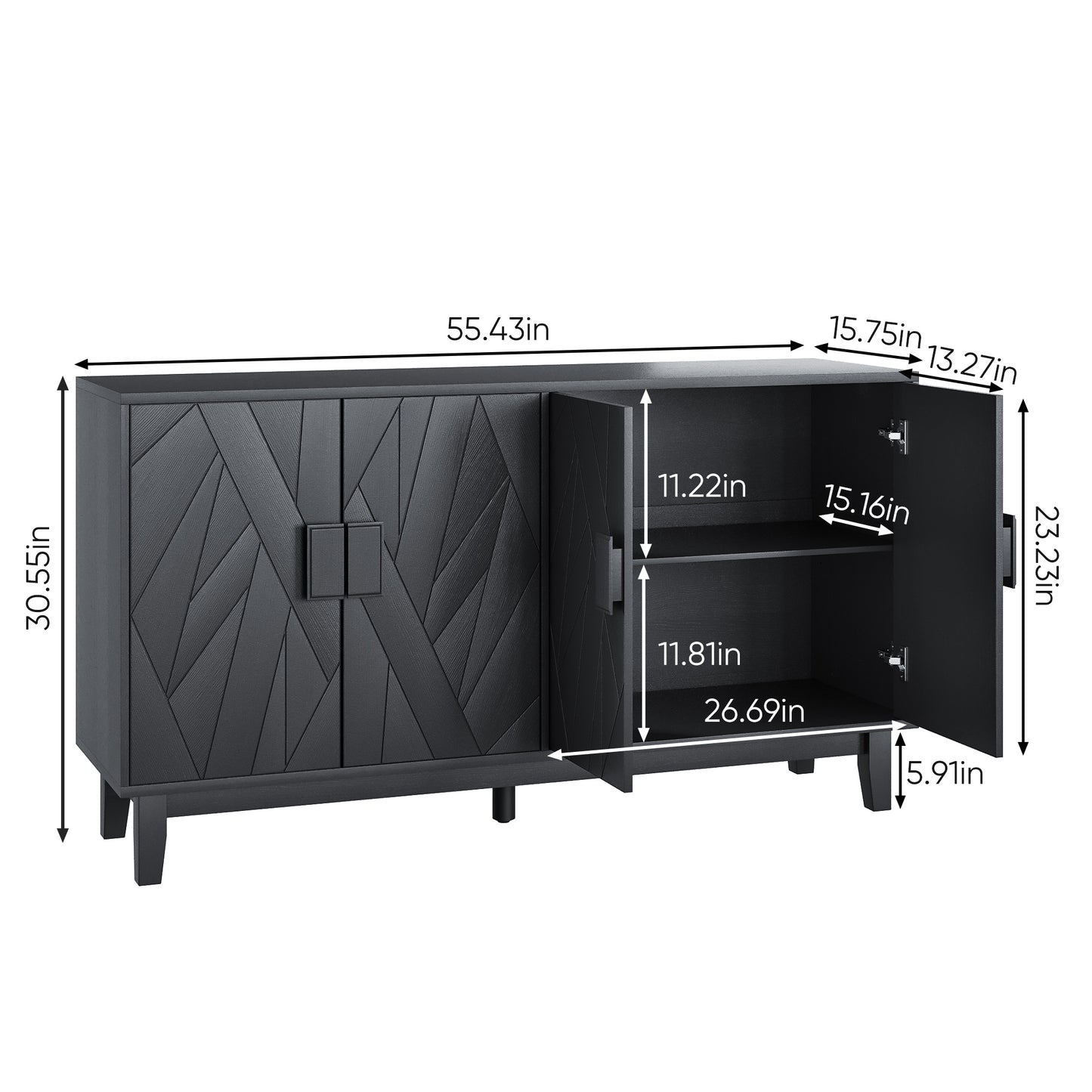 Smart FENDEE Modern Sideboard Credenza