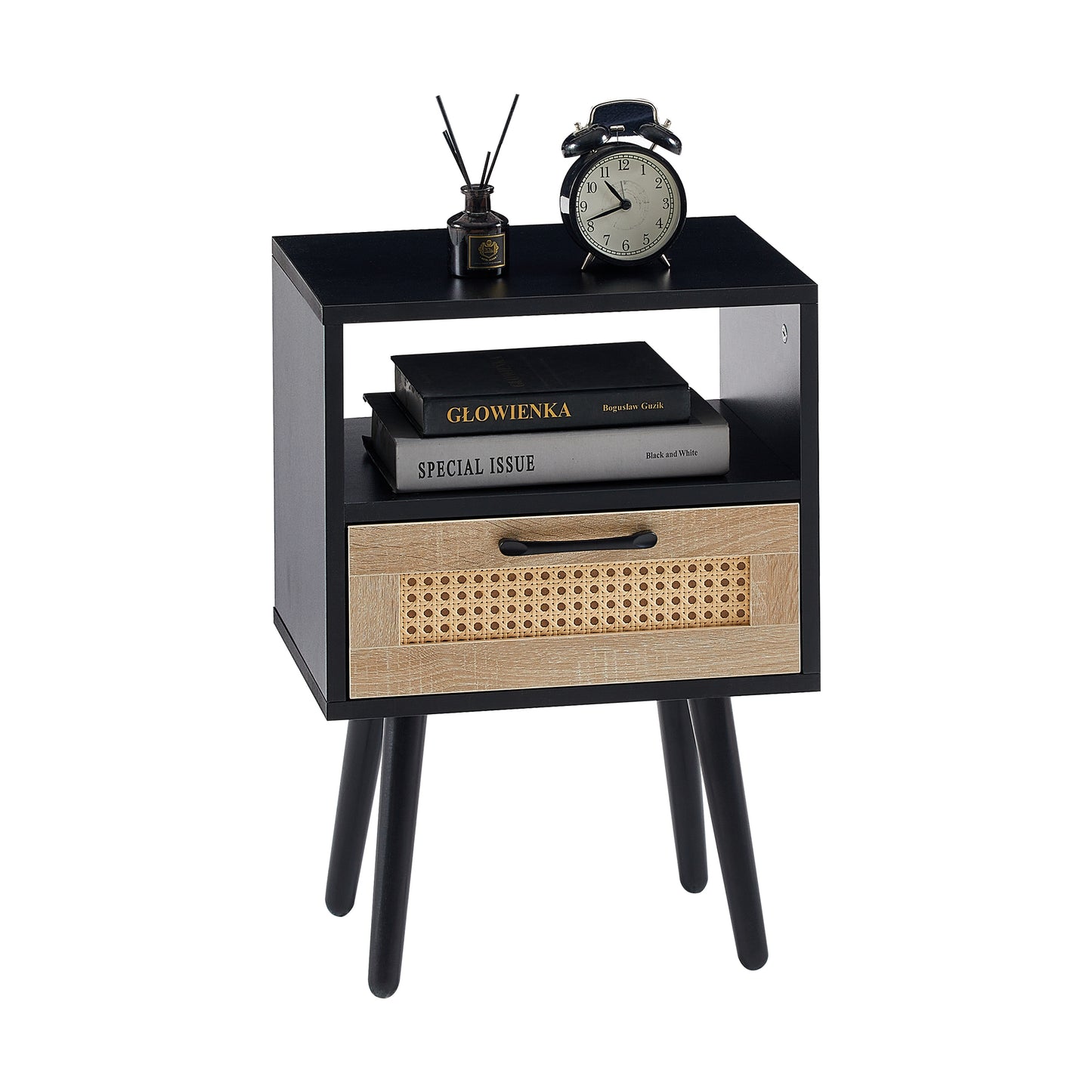 Smart FENDEE Rattan Nightstand