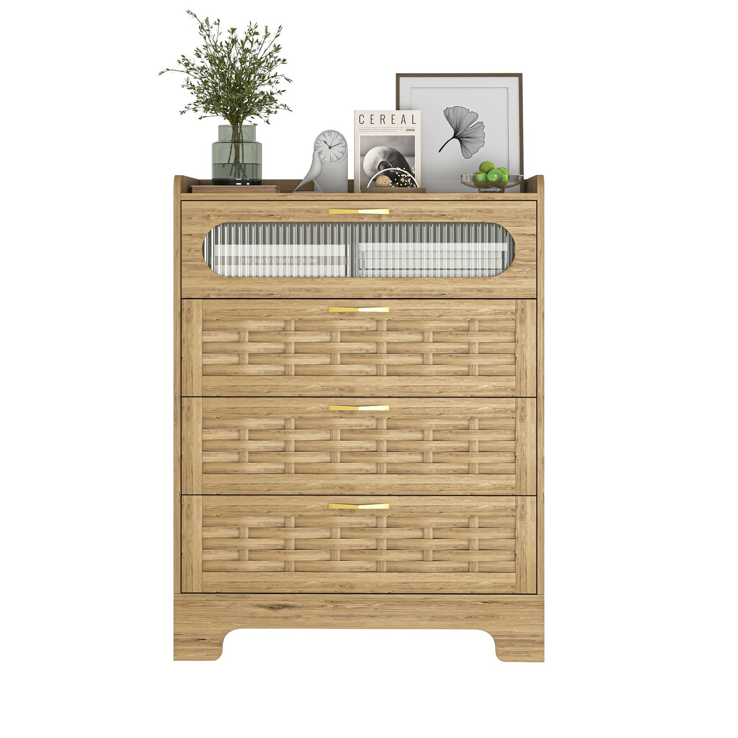 Algherohein Wood Farmhouse Drawer Dresser for Bedroom,Storage Cabinet Chest of Drawers,Adult