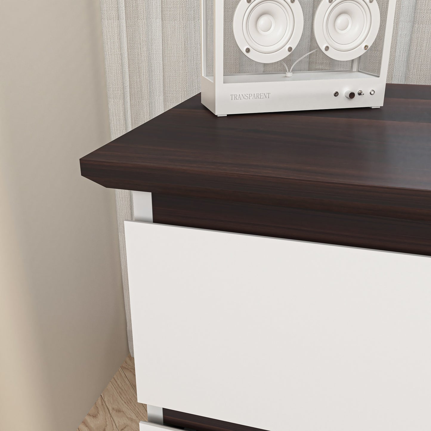 Algherohein Chest of Drawers White Dressers for Bedroom