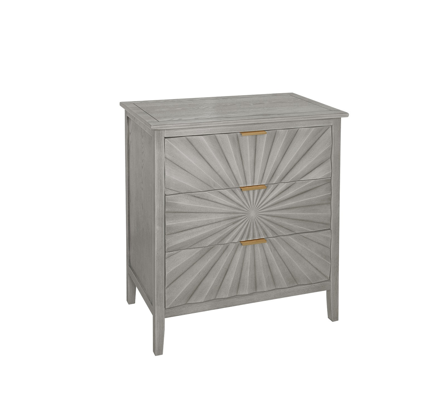 Algherohein Modern Chest of 3 Drawers,Dressers for Bedroom,Gray