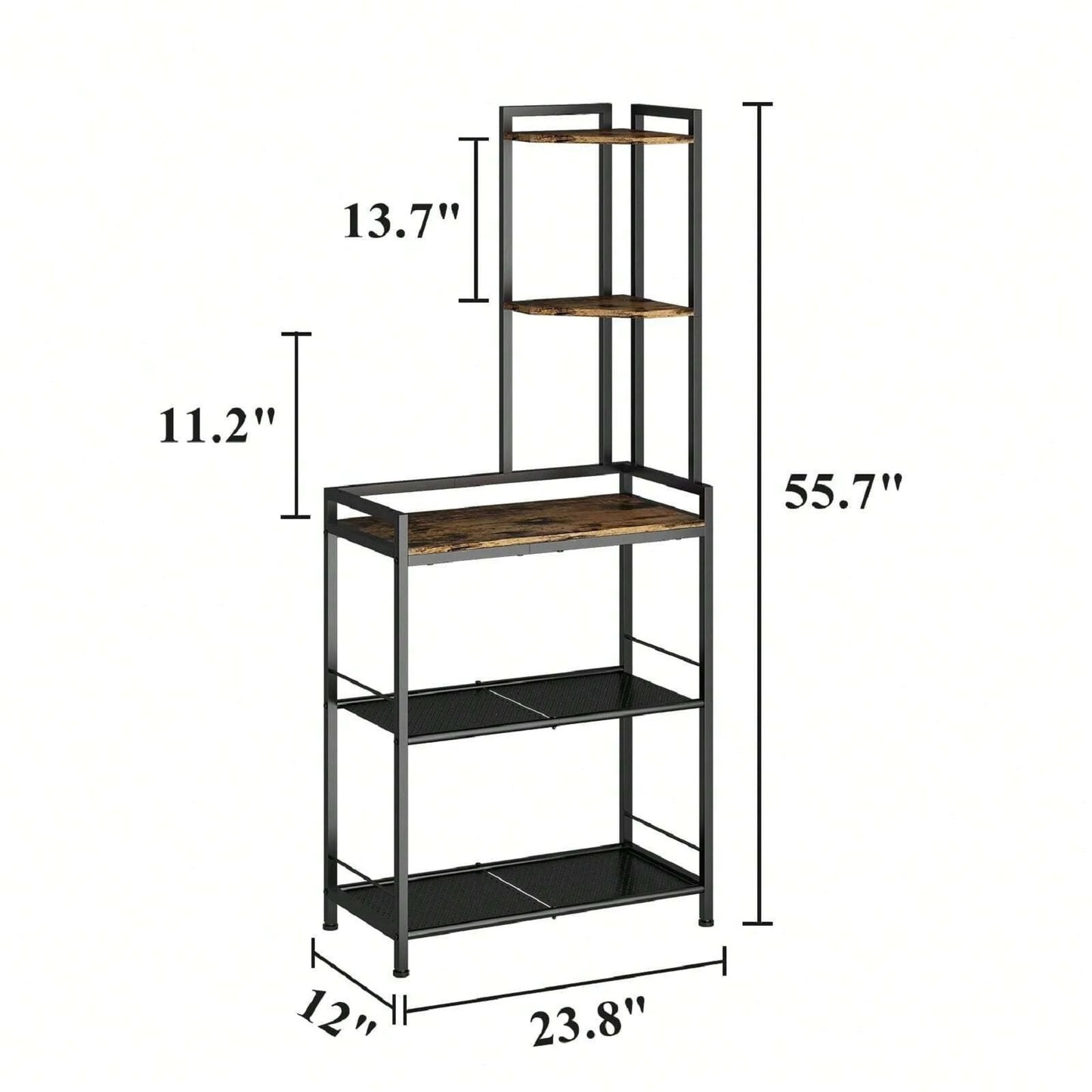 Algherohein Wood Modern 5-Tier Corner Bookshelf,Organization and Storage Shelves for Home Garden