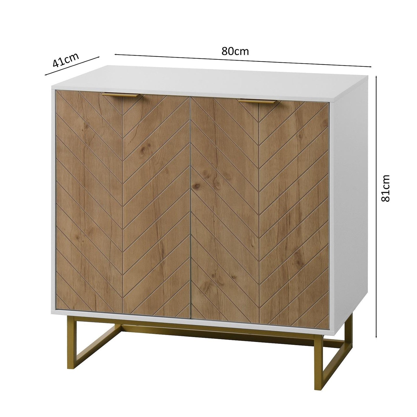 Algherohein Modern Storage Cabinets with Doors and Shelf,Kitchen Sideboard Buffet Cabinet