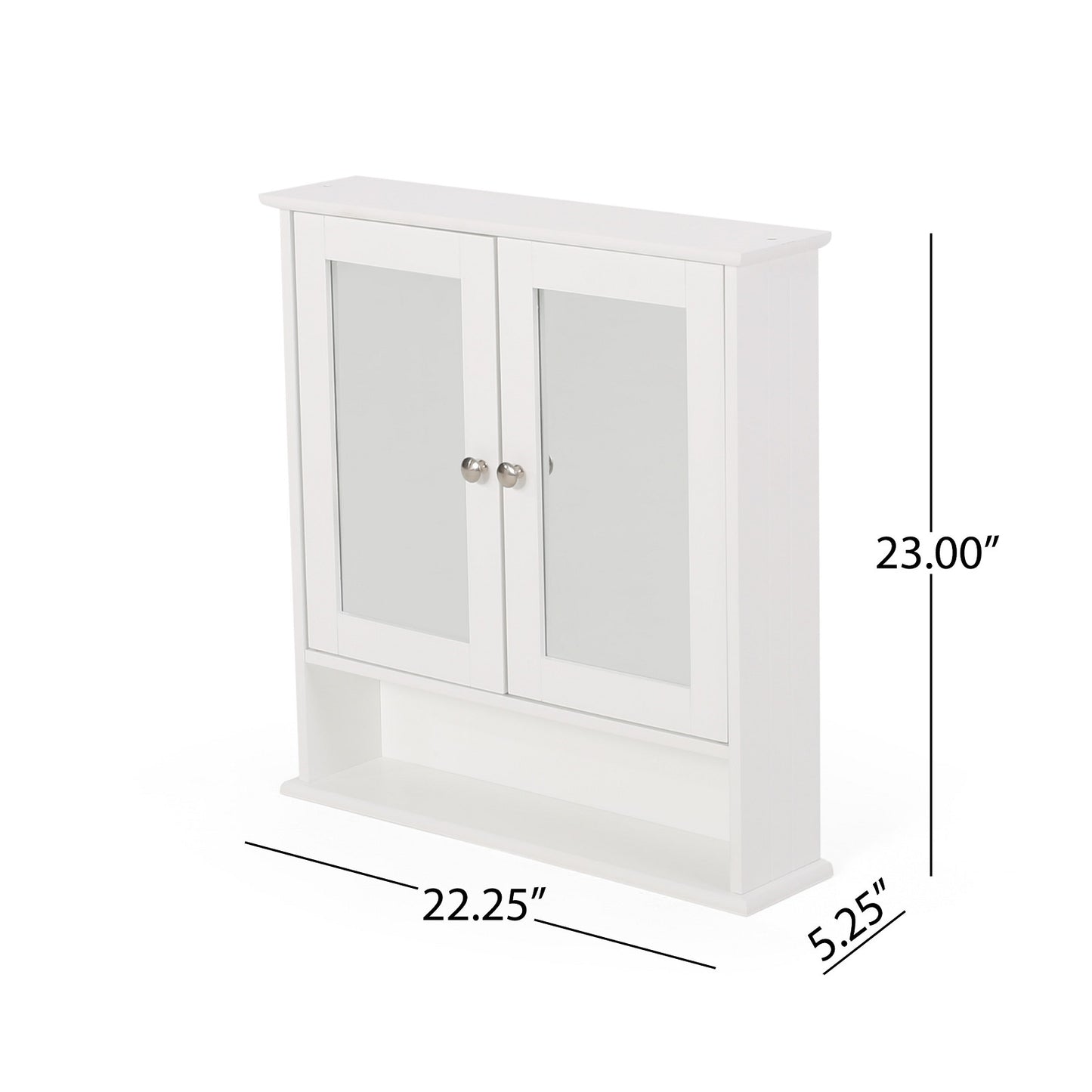 Smuxee Bathroom Cabinet over The Toilet Storage,Medicine Cabinet with Mirror Door,White