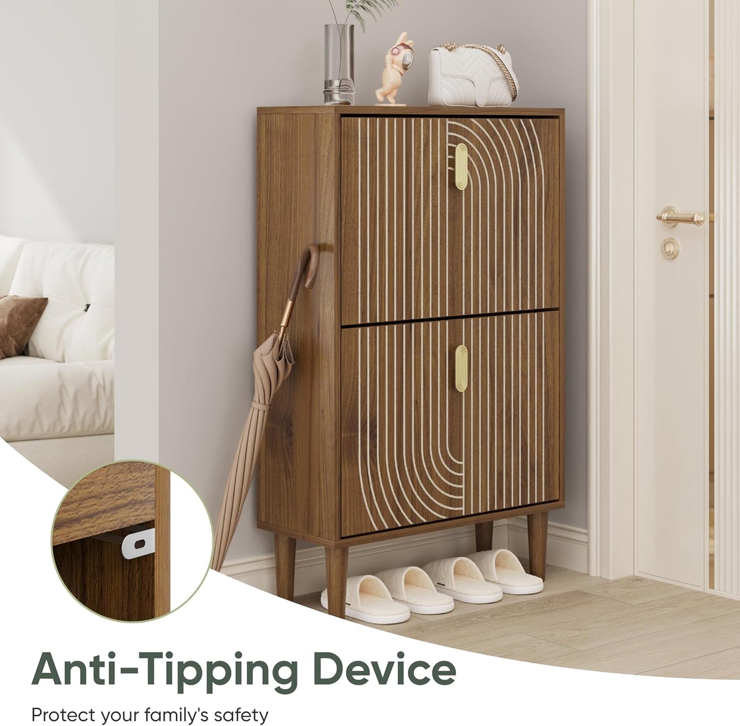 Semiocthome 23.6" Shoe Storage Cabinet