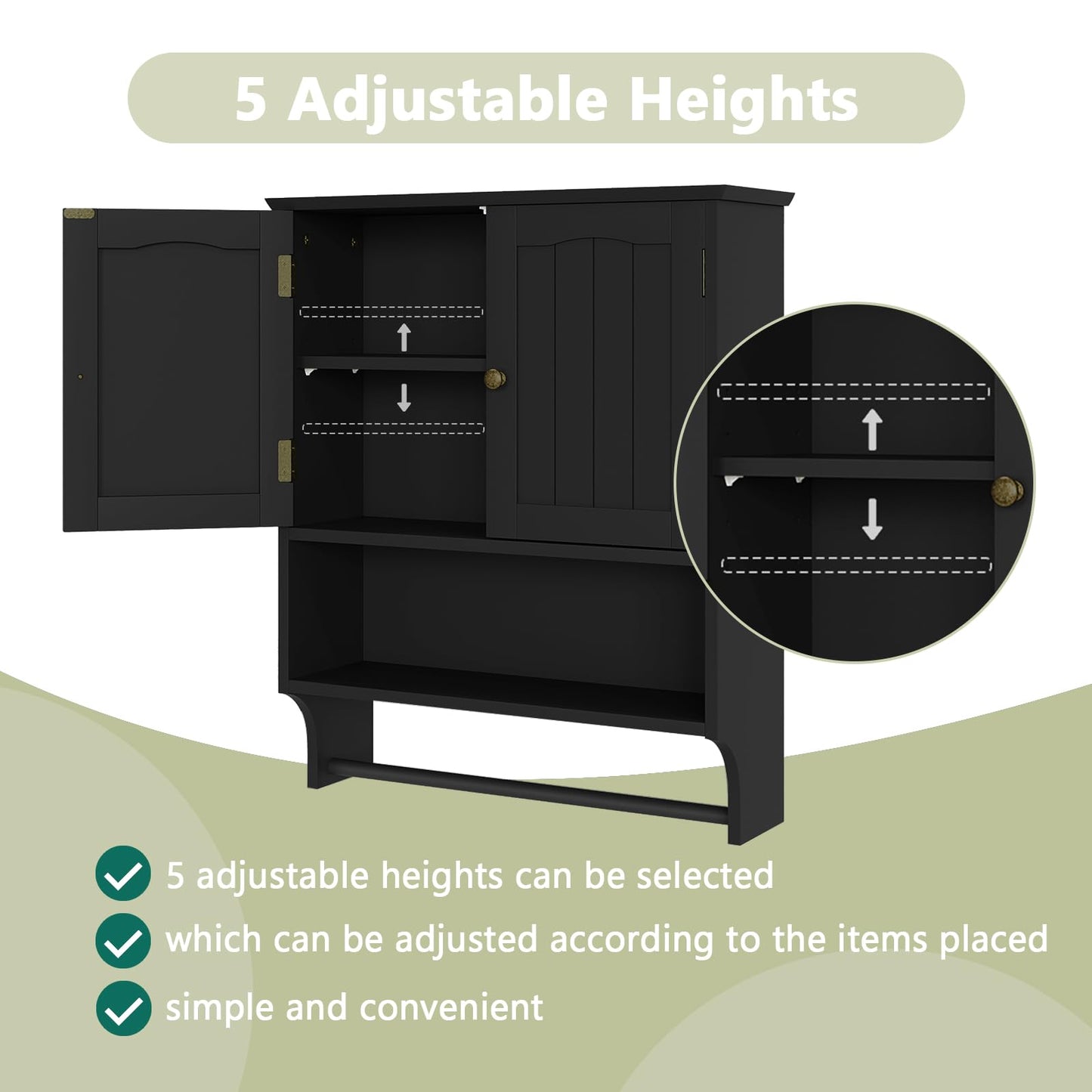 Algherohein Bathroom Medicine Cabinet