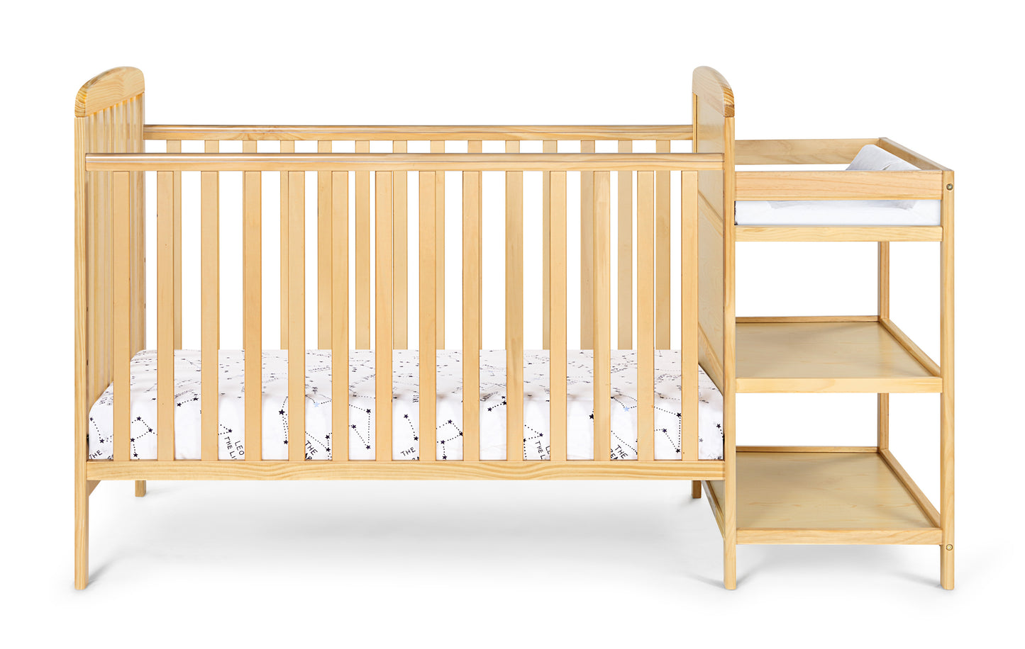 Ramsey 3-in-1 Convertible Crib and Changer Combo Natural