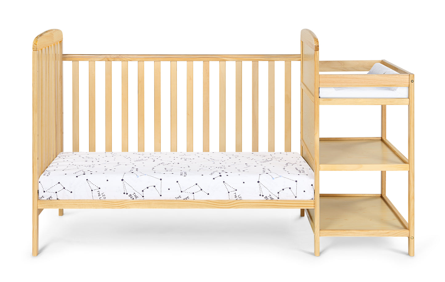Ramsey 3-in-1 Convertible Crib and Changer Combo Natural