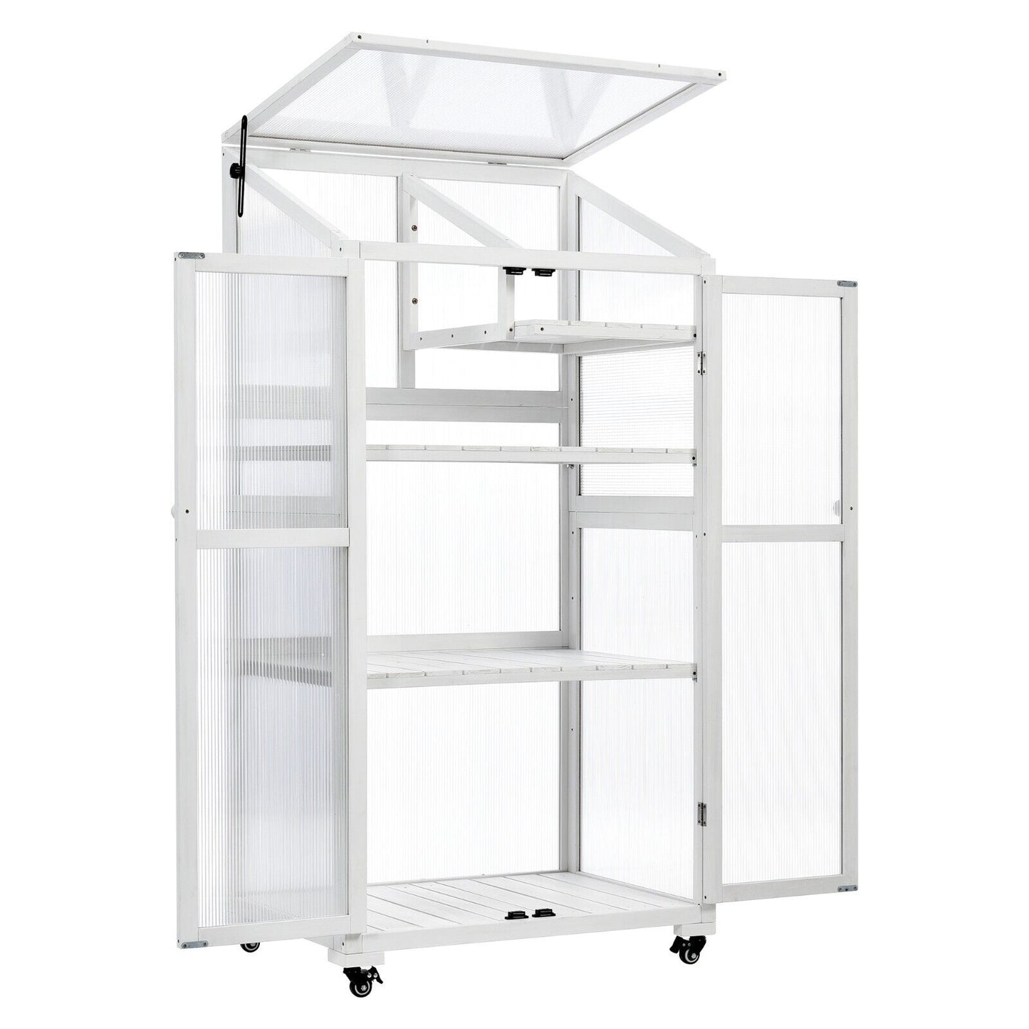 Portable Greenhouse Stand on Wheels for Outdoor, Indoor, Patio and Garden
