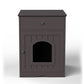 Algherohein Wooden Multi-Function Pet Cat House, Cat Condo Nightstand with Drawer,Vibrant Life