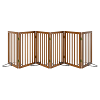 Algherohein Dog Gate for Inside,Bamboo Freestanding Pet Gate for Doorways