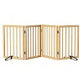 Algherohein Dog Gate for Inside,Bamboo Freestanding Pet Gate for Doorways