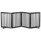 Algherohein Dog Gate for Inside,Bamboo Freestanding Pet Gate for Doorways