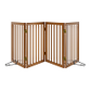 Algherohein Dog Gate for Inside,Bamboo Freestanding Pet Gate for Doorways