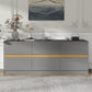Algherohein Dressers for Bedroom,Wide 6 Chest of Drawers Bedroom Furniture
