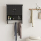 Smuxee Bathroom Storage Cabinet Organizer with Adjustable Shelf and Towel Bar