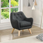 Smuxee Linen Kids Chair with Removable Seat Cushion,Toddler Chair Couch