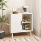Algherohein Kitchen Island Pantry Storage Cabinets with Door,Coffee Bar Buffet Cabinet,White