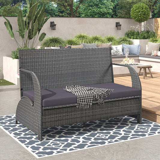 Algherohein Versatile Outdoor Couch,Loveseat Sofa or 4 Outdoor Seating and Table
