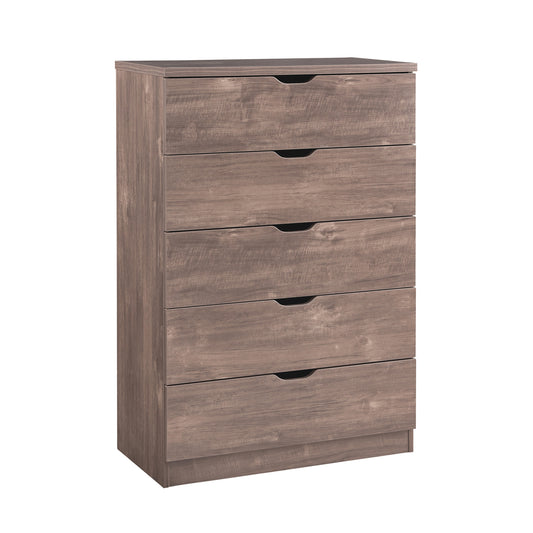 Semiocthome 5 Drawers Dresser Modern Storage Drawer Wood Organizer for Bedroom