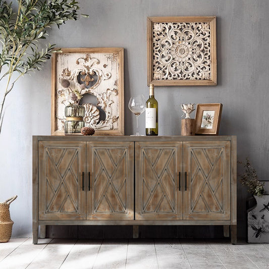 Algherohein Classical Sideboard Storage Cabinets, Kitchen Sideboards