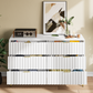 Algherohein Dresser for Bedroom,Modern Chest of 6 Drawers Dressers
