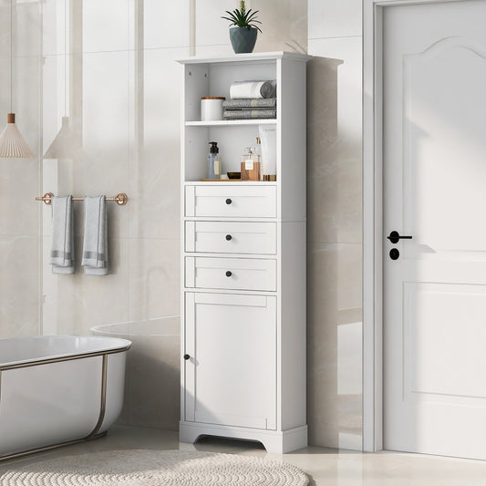 Smuxee Bathroom Cabinet Organizer with Doors and Shelves,Bathroom Storage Drawers