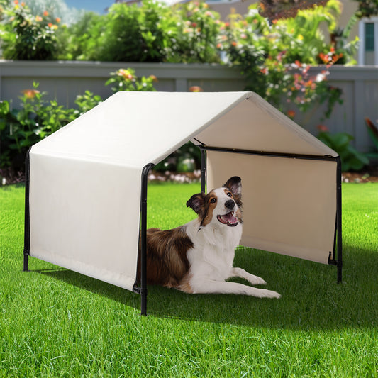 Smart FENDEE Pet Shade Shelter Tent for Large Medium Dogs,4'x4'x3' Outdoor Sun Rain Canopy Pet House