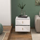 Smuxee Wood Modern 2-Drawers Nightstands Table,Bedside Table End Table for Bedroom