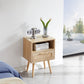 Smuxee Modern Rattan Nightstand with Drawer,End Tables Side Tables for Bedroom
