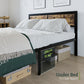 Algherohein Metal Bed Frame with Headboard Wood,No Box Spring Needed