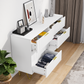 Algherohein 6 Drawers Dressers for Bedroom,Double Chest of Drawers