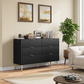 Algherohein Dresser for Bedroom,Modern Chest of 6 Drawers Dressers