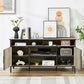 Algherohein Modern TV Stand for 65 inch,58in Length Entertainment Center for TVs Shelves Cabinets