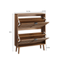 Semiocthome Shoe Cabinet with 2 Flip Drawers