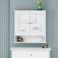 Smuxee Bathroom Cabinet over The Toilet Storage,Medicine Cabinet with Mirror Door,White