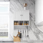 Smuxee Bathroom Storage Cabinet Organizer with Adjustable Shelf and Towel Bar