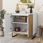 Algherohein Modern Storage Cabinets with Doors and Shelf,Kitchen Sideboard Buffet Cabinet