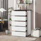 Algherohein Chest of Drawers White Dressers for Bedroom