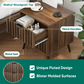 Algherohein Night Stands for Bedroom,Modern End Tables for Living Room with Fluted Drawer,Walnut