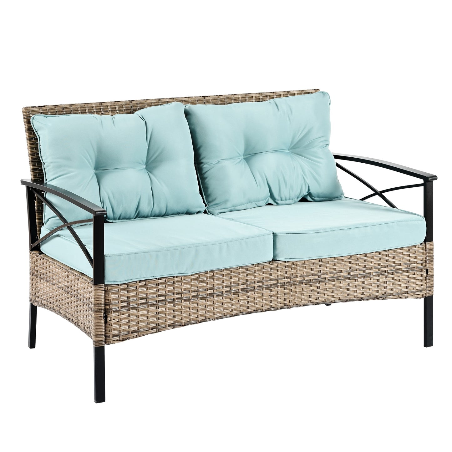 Algherohein 4 Piece Patio Furniture Sets with Patio Table and Chairs,Outdoor Cushions