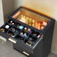 Semiocthome 5 Drawer Dresser with Glass Top and RGB Light Storage Cabinet for Jewelry Display