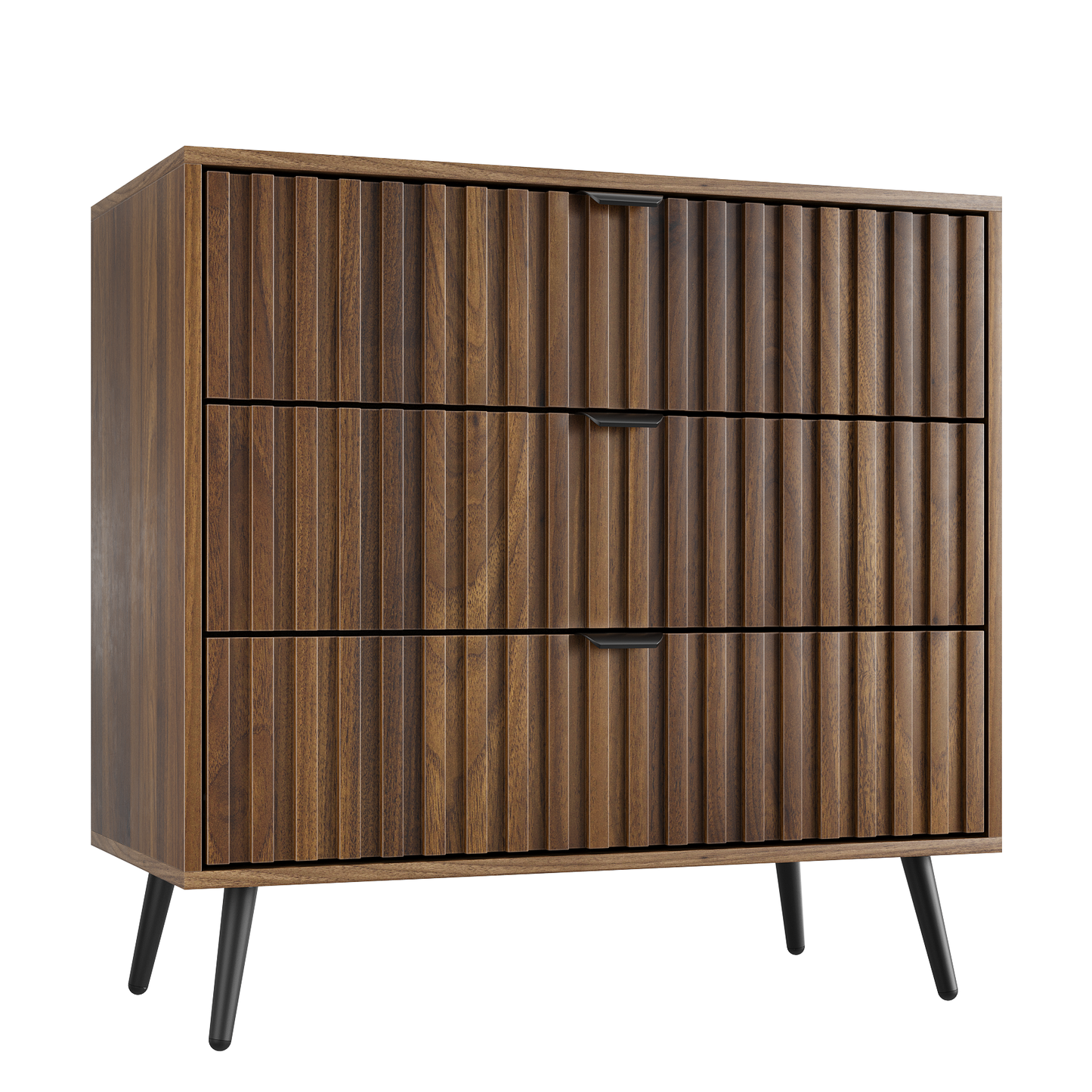 Smart FENDEE Bedroom Dresser with 3 Fluted Drawer